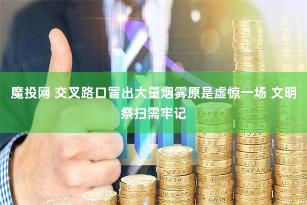 魔投网 交叉路口冒出大量烟雾原是虚惊一场 文明祭扫需牢记